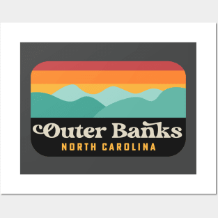 Outer Banks NC Retro OBX North Carolina Posters and Art